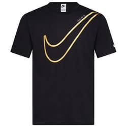 Nike Large Logo T-Shirt Men's Black/Gold Top - S