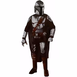 Rubies Mandalorian Star Wars Youth Costume Kids Dress Up Cosplay Halloween (Deluxe Mandalorian  Small)