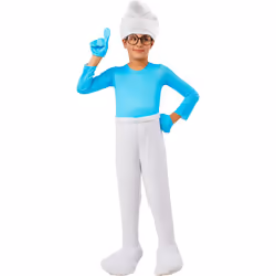 Rubie's Child's The Smurfs Costume Jumpsuit  As Shown  Medium