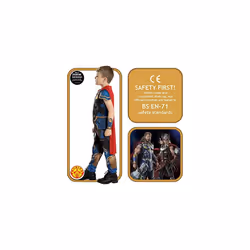 Rubies Official Marvel Thor: Love and Thunder Thor Deluxe Child Costume, Kids Fancy Dress, Age 3-4 years