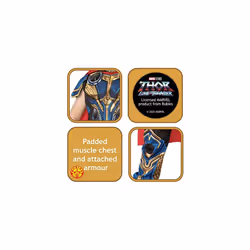 Rubies Official Marvel Thor: Love and Thunder Thor Deluxe Child Costume, Kids Fancy Dress, Age 3-4 years