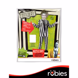 Rubies Beetlejuice Black and White Striped Suit Costume for Kids for Themed Parties and Halloween  Medium