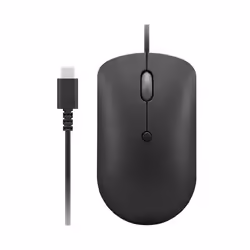 Lenovo GY51D20875, Ambidextrous, Optical, USB Type-C, 2400 DPI, Black