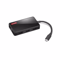 Lenovo GX91M73945, Wired, USB 3.2 Gen 1 (3.1 Gen 1) Type-C, Black, 4K Ultra HD, 30 Hz, CB, CE