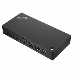 Lenovo 40AY0135UK laptop dock/port replicator Wired USB 3.2 Gen 1 (3.1 Gen 1) Type-C Black - Additional view 2