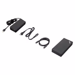 Lenovo 40AY0135UK laptop dock/port replicator Wired USB 3.2 Gen 1 (3.1 Gen 1) Type-C Black - Additional view 6