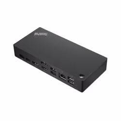 Lenovo ThinkPad Universal USB-C, Wired, USB 3.2 Gen 1 (3.1 Gen 1) Type-C, 10,100,1000 Mbit/s, Black, 4K Ultra HD, 3840 x 2160 ...