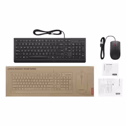 Lenovo 4X31R64409 keyboard Mouse included Universal USB Danish Black - Additional view 4