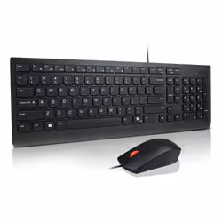 Lenovo Essential Wired Combo Black US Euro keyboard Mouse included Universal USB - Additional view 2