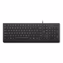 Lenovo 4Y41R64647, Full-size (100%), Wired, USB, Plunger key switch, Black