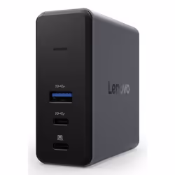 Lenovo X9 Charging GaN Dock, Wired, USB 3.2 Gen 2 (3.1 Gen 2) Type-C, 60 W, Grey, MicroSD (TransFlash), 3840 x 2160 pixels