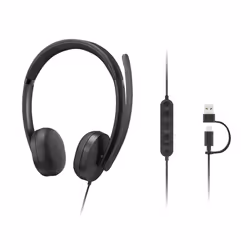 Lenovo VoIP Headset 5000 Wired Head-band Office/Call center USB Type-C Black - Additional view 6