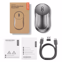 Lenovo 8000 mouse Home Ambidextrous Bluetooth + USB Type-A Optical 4000 DPI - Additional view 8