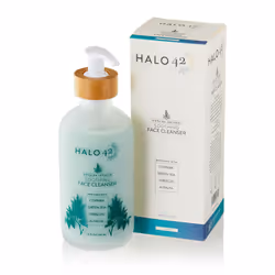 Halo 42 Soothing Hydrating Cream Face Cleanser for Sensitive Skin Natural & Organic Gentle Facial Wash Paraben-Free Deep C ...