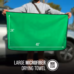 WEST BROS Microfiber Car Drying Towel Extra Large - Auto Drying Towel for Cars Trucks SUV - XL Professional Water Absorber Microfiber Drying Towel Car