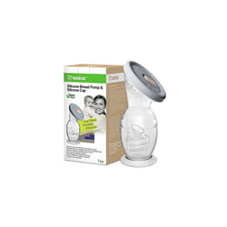 haakaa Manual Breast Pump Silicone Breast Pump & Silicone Cap Set 5.4oz/150ml