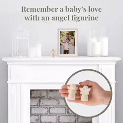 r?pandre la joie Little Snowdrop Remembrance Box - Miscarriage Gifts for Mothers - Card and Memorial Angel Figurine for Grieving Parents - Sympathy Gi