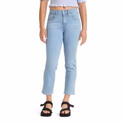 Levis Womens 724 High Rise Straight crop Jeans  Tribeca Story-Medium Indigo  26