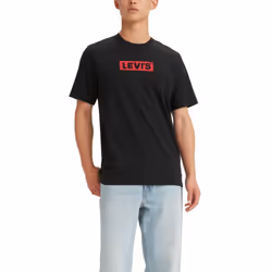 Levi's Men's Graphic Tees (New) Boxtab Caviar Large