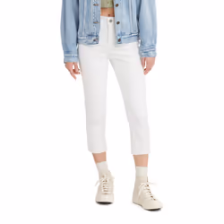 Levi's Women's 311 Shaping Capri Jeans  White  26