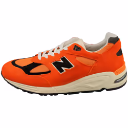 New Balance 990 Made In Usa Mens Fashion Trainers in Orange Black - 9
