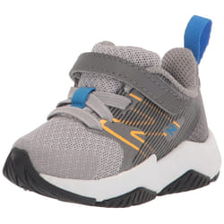 New Balance Kids Rave Run V2 Hook and Loop Running Shoe  Rain cloudVibrant ApricotMarblehead  25 Little Kid