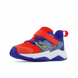 New Balance Kids Rave Run V2 Hook and Loop Running Shoe  Neo FlameLemonadeMoon Shadow  3 Infant