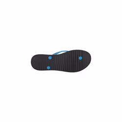 New Balance Unisex-Adult 24 V1 Flip-Flop  Black/Vibrant Sky  11.5 Wide Women/10 Men