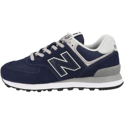 New Balance Women's 574 Core Sneaker  Navy/White  10.5