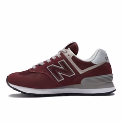 New Balance Women's 574 Core Sneaker  Burgundy/White  6.5