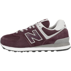 New Balance Women's 574 Core Sneaker  Burgundy/White  12