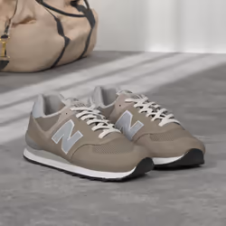 New Balance Women's 574 Core Sneaker  Grey/White  12 Wide