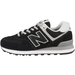 New Balance Women's 574 Core Sneaker  Black/White  6