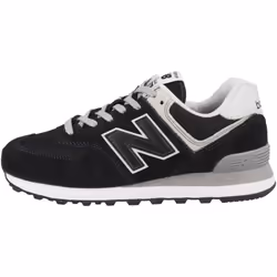 New Balance Women's 574 Core Sneaker  Black/White  5 Wide