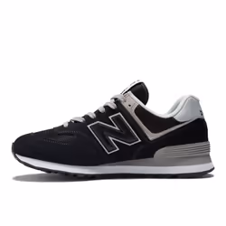 New Balance Men 's 574 Core Sneaker Black/White 7