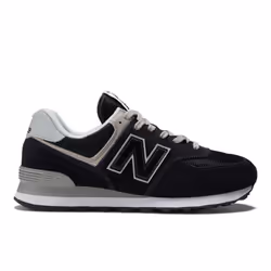 New Balance Men's 574 Core Sneaker  Black/White  10