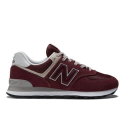 New Balance Mens 574 Core Sneaker  BurgundyWhite  11