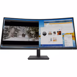 HP M34d WQHD Curved Monitor, 86.4 cm (34"), 3440 x 1440 pixels, UltraWide Quad HD, 5 ms, Black
