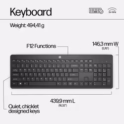 HP 230 Wireless Mouse and Keyboard Combo - Additional view 5