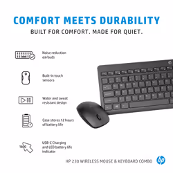 HP 230 Wireless Mouse and Keyboard Combo - Additional view 8