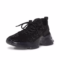 Steve Madden Women's Maxima Sneaker  Black  8