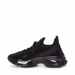 Steve Madden Women's Maxima Sneaker  Black  8