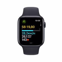 Apple Watch SE GPS + Cellular 44mm Midnight Aluminium Case w/ Midnight Sport Band - S/M - Additional view 4