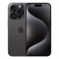 Apple iPhone 15 Pro , 15.5 cm (6.1"), 2556 x 1179 pixels, 256 GB, 48 MP, iOS 17, Titanium, Black