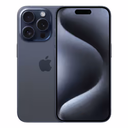 Apple iPhone 15 Pro , 15.5 cm (6.1"), 2556 x 1179 pixels, 256 GB, 48 MP, iOS 17, Titanium, Blue