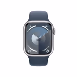 Apple Watch Series 9 41 mm Digital 352 x 430 pixels Touchscreen 4G Silver Wi-Fi GPS (satellite)