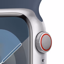 Apple Watch Series 9 41 mm Digital 352 x 430 pixels Touchscreen 4G Silver Wi-Fi GPS (satellite)