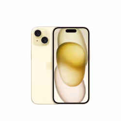 Apple iPhone 15 128GB Yellow, 15.5 cm (6.1"), 2556 x 1179 pixels, 128 GB, 48 MP, iOS 17, Yellow