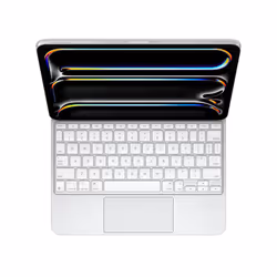 Apple iPad Magic Keyboard Case for iPad Pro 11-inch (M4)  Great Typing Experience  Built-in Trackpad  Function Row  US English - White