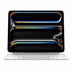 Apple Magic Keyboard for iPad Pro 13‑inch (M4) - German - White, QWERTZ, German, Trackpad, Scissor key switch, 1 mm, Apple